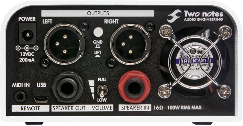 Two notes Torpedo Captor X Load Box, DI & Attenuator (16 ohms